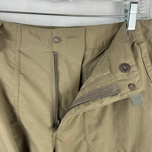 Patagonia Cargo Shorts Women 12 Green Brown 9" Outdoors Hiking Camping Pockets - Picture 4 of 5